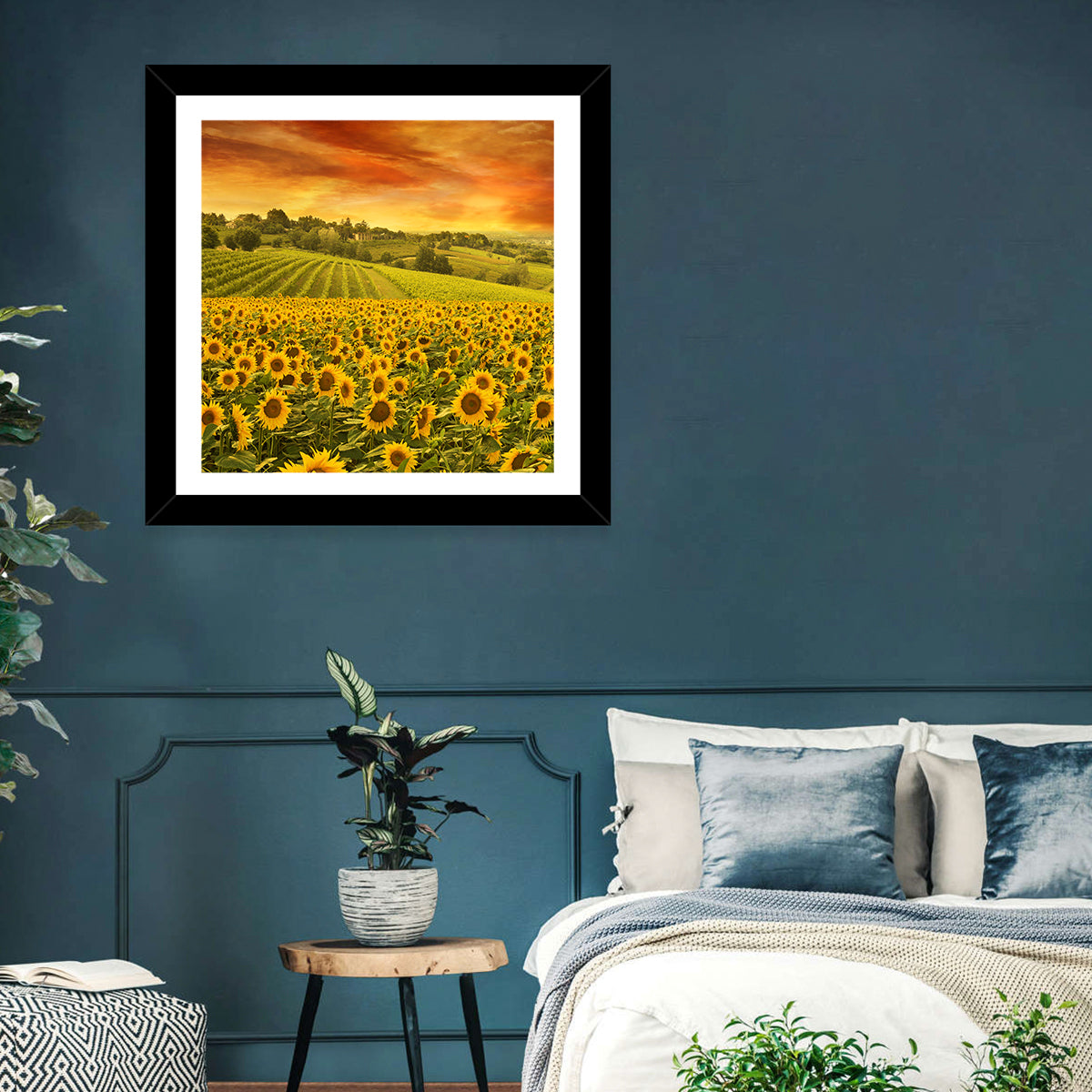 Sunflowers Fieldscape Wall Art