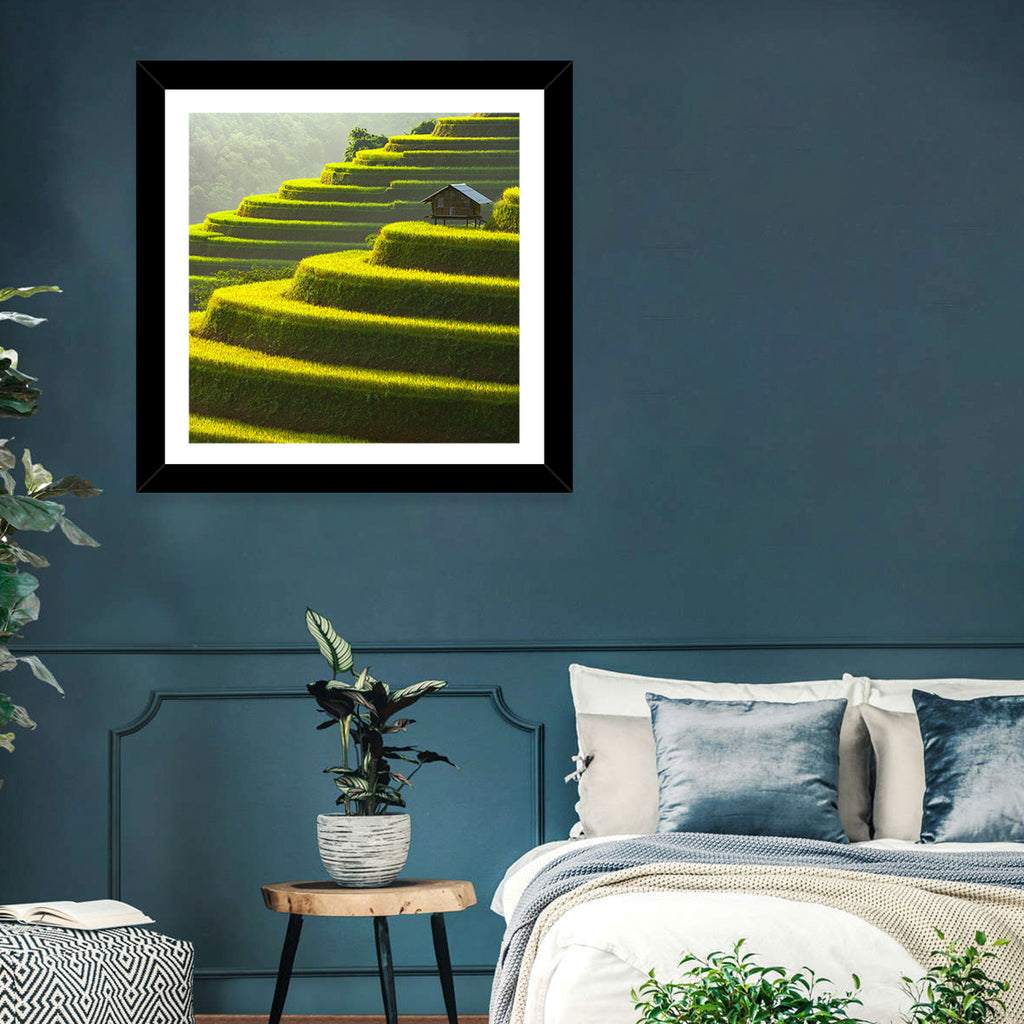 Golden Rice Terraces Wall Art
