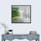Summer to Winter Forest Path Wall Art