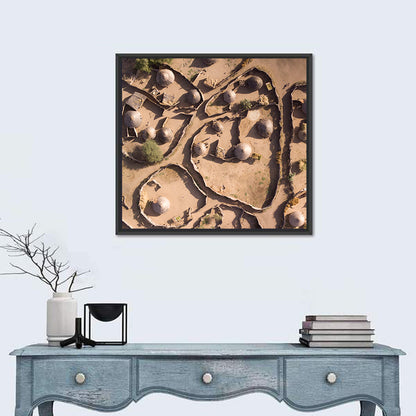 Village In Chad Wall Art