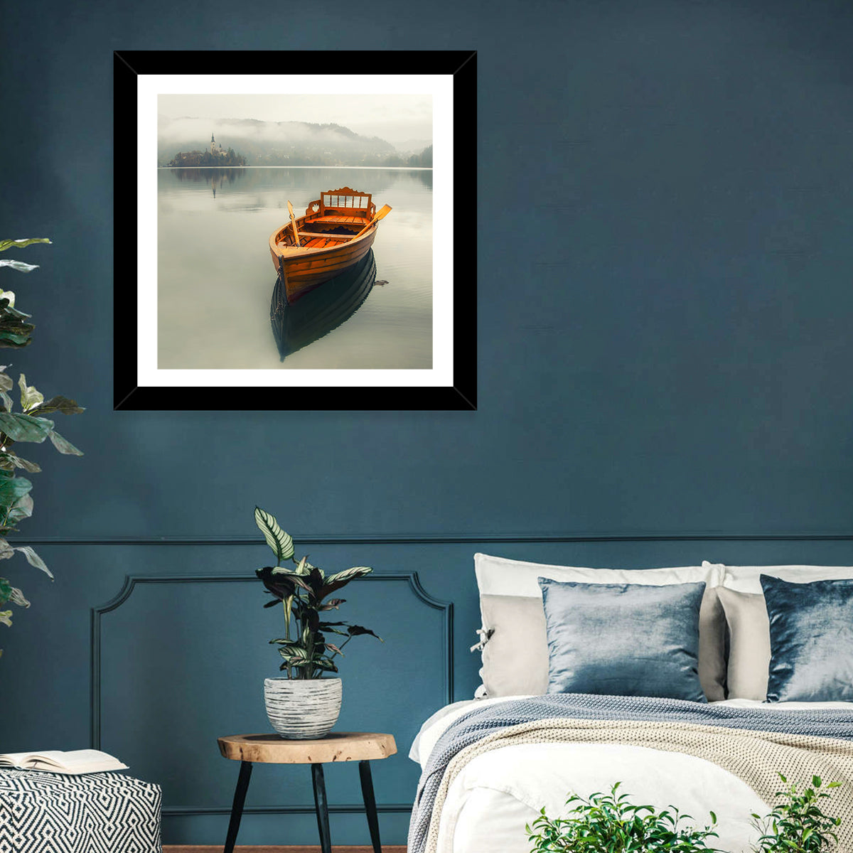 Boat In Lake Bled Wall Art