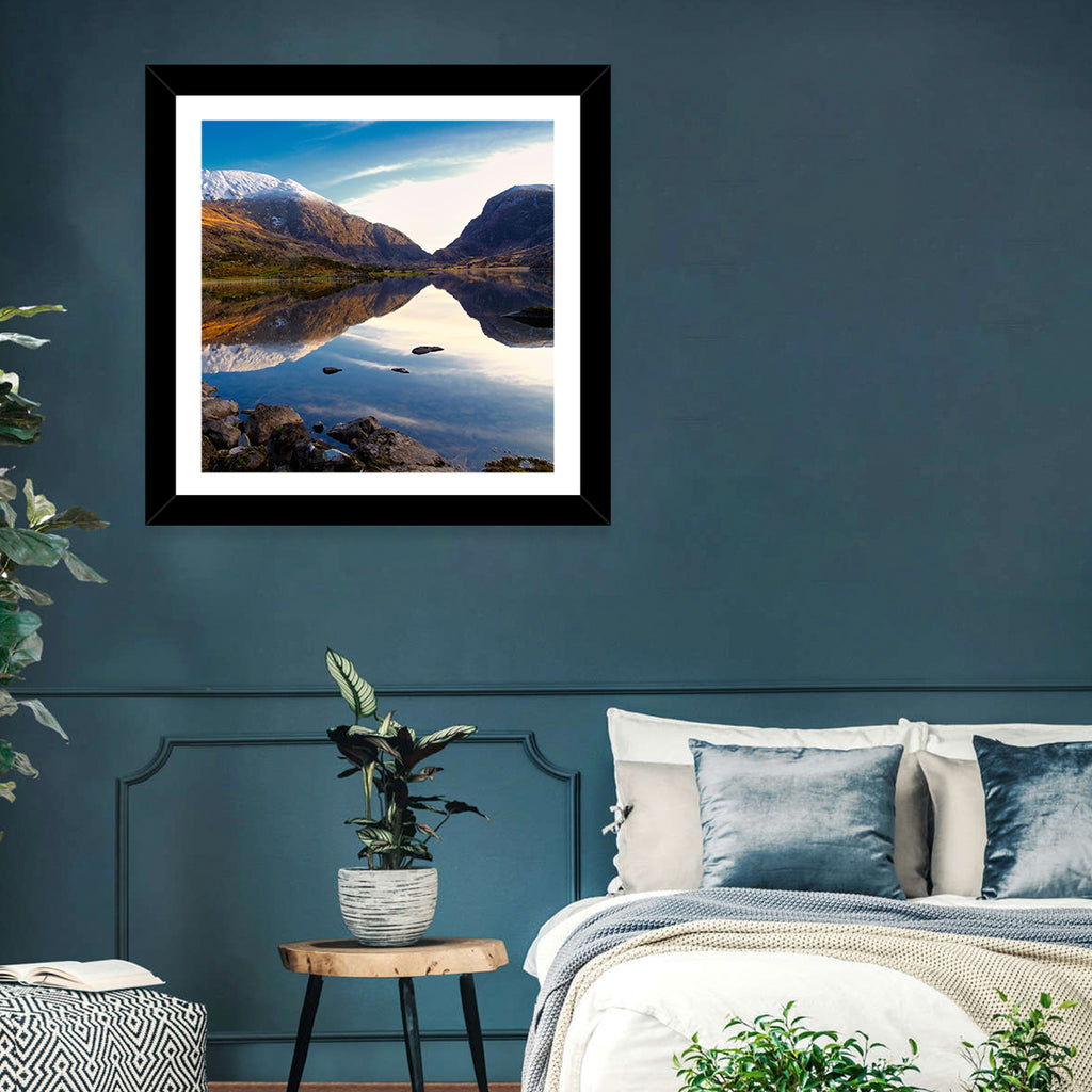 Auger Lake Morning Reflection Wall Art