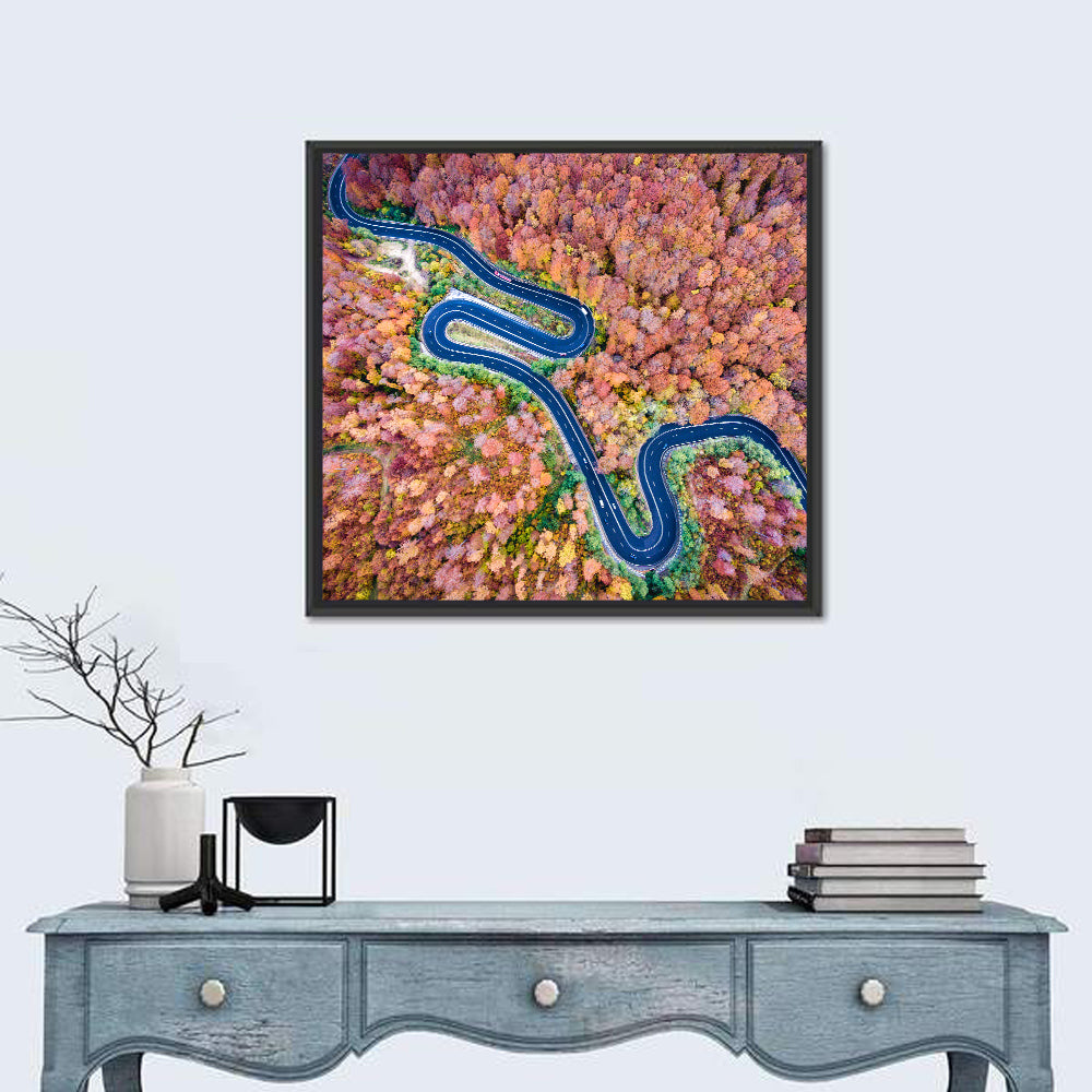 Serpentine Autumn Road Wall Art
