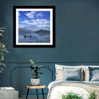 Sun Moon Lake Morning Mist Wall Art