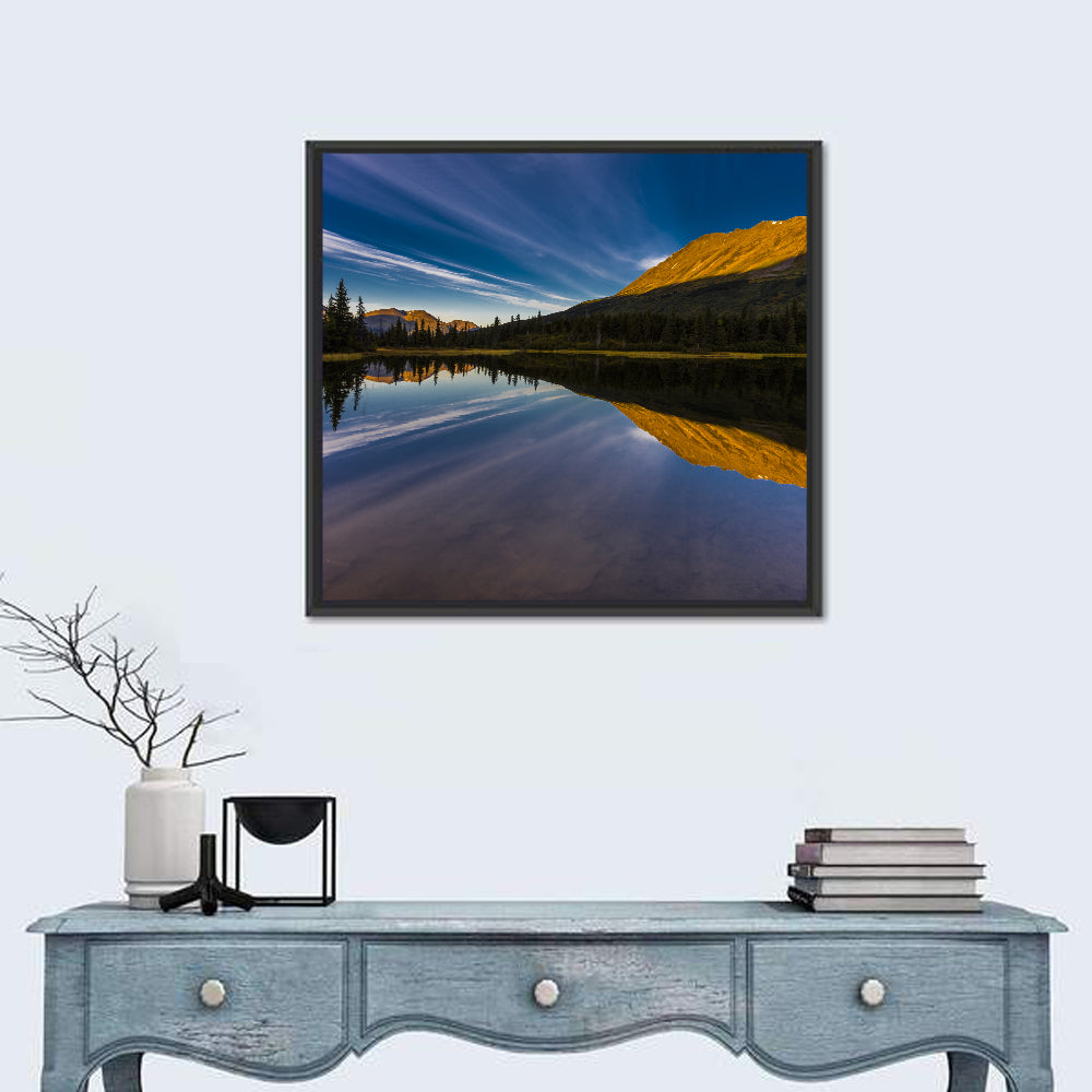 Rainbow Lake in Aleutian Mountains Wall Art