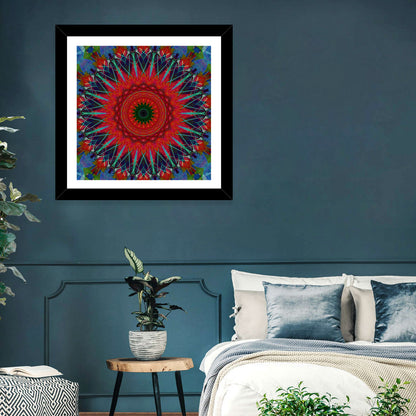 Lotus Blossom Mandala Wall Art