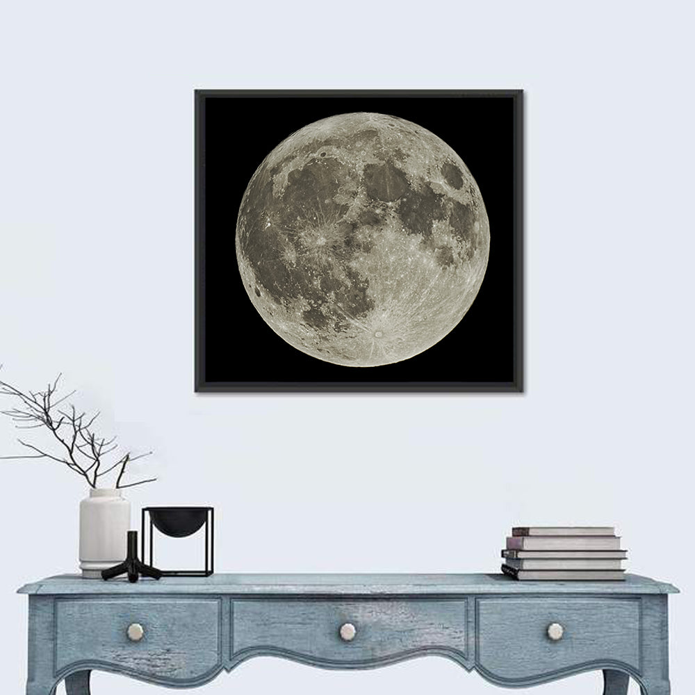 Full Moon with Tycho Rays Wall Art