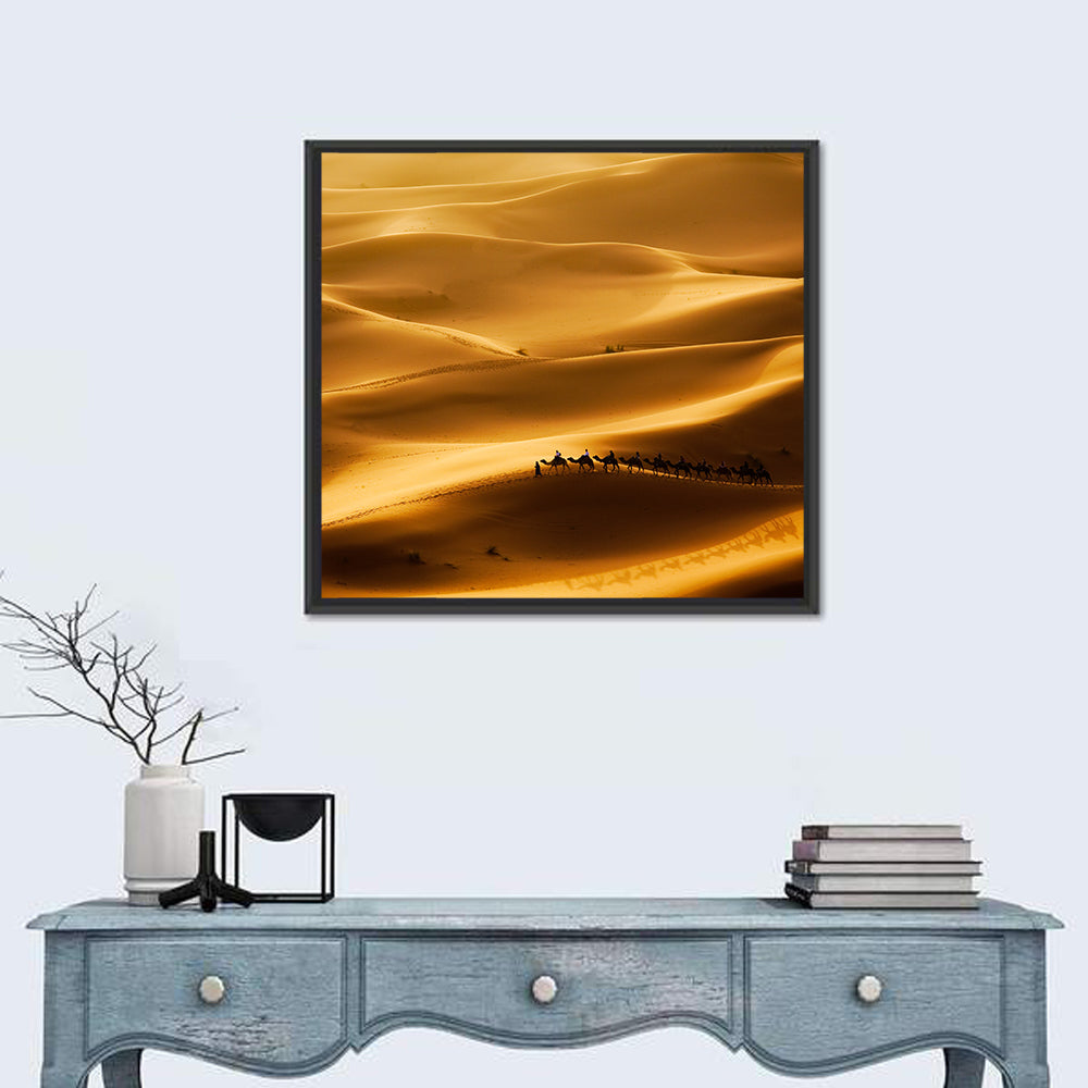 Desert Camel Caravan Wall Art