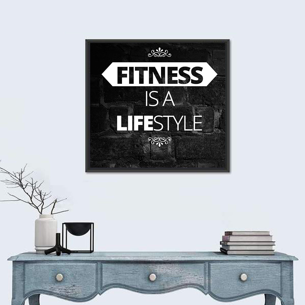 Fitness is a Lifestyle Wall Art