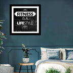 Fitness Is a Lifestyle Brick Quote Wall Art