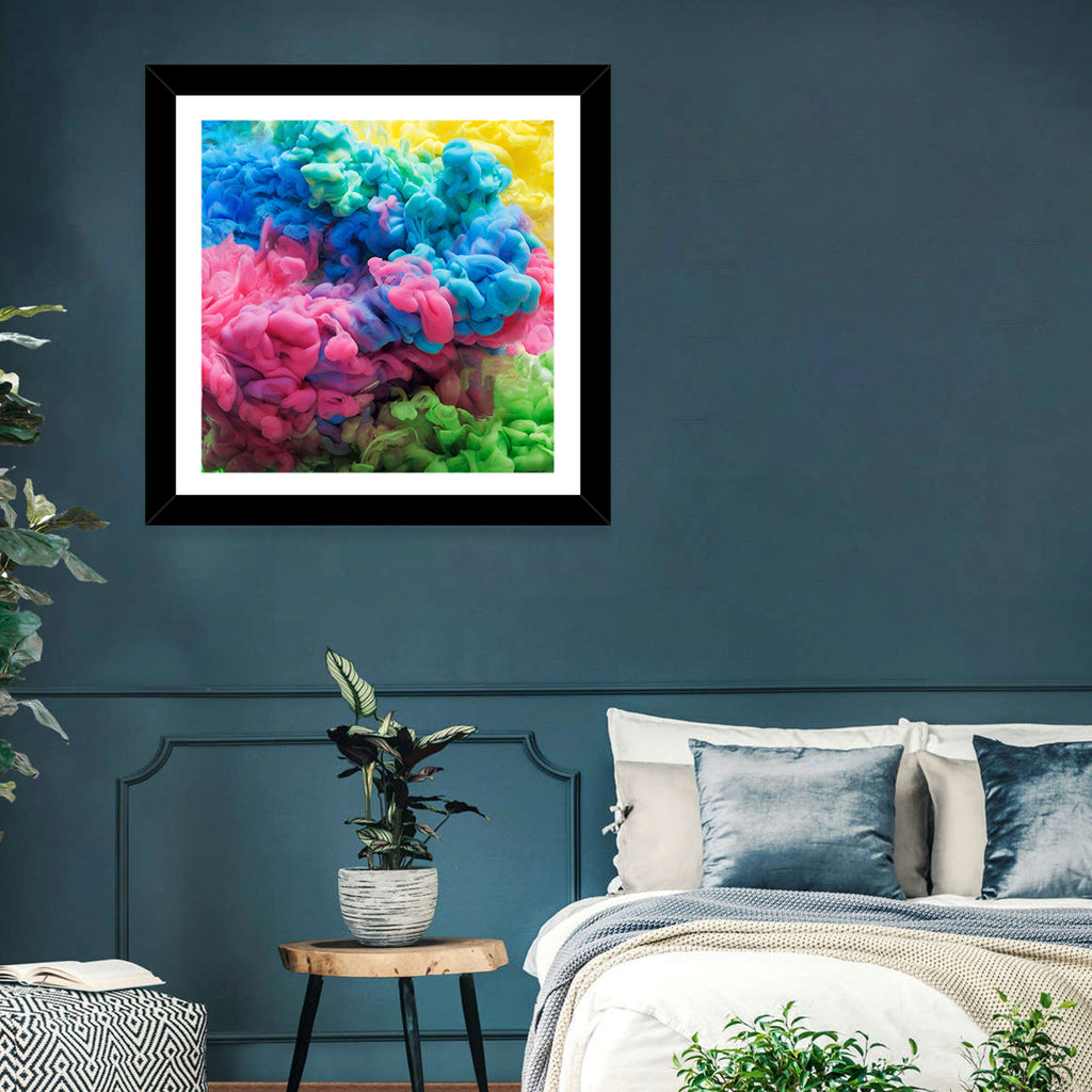 Swirling Ink Plumes Wall Art
