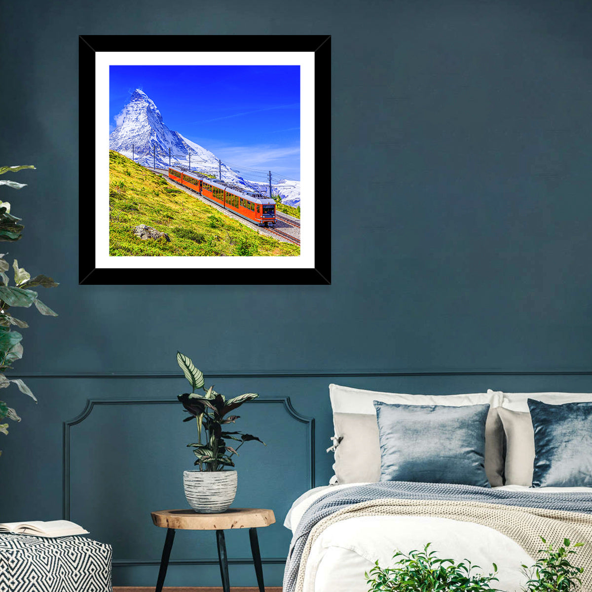 Matterhorn & Train Wall Art