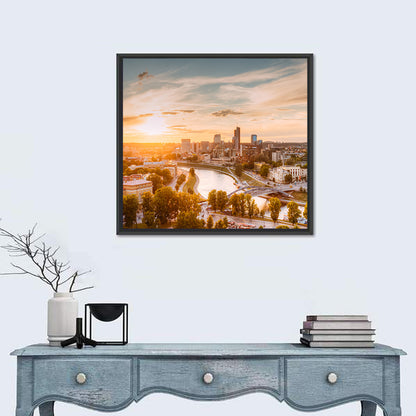 Vilnius Cityscape Wall Art