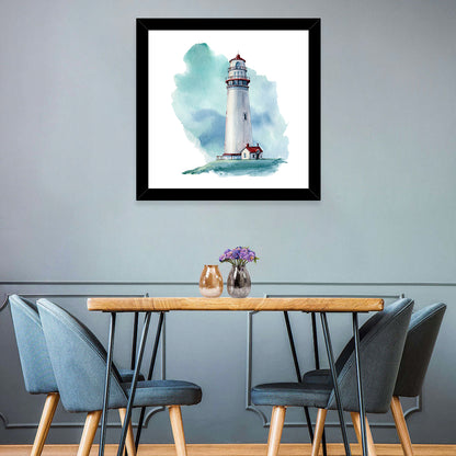Watercolor Lighthouse Wall Art