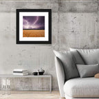 Lightning Over Wheat Field Wall Art