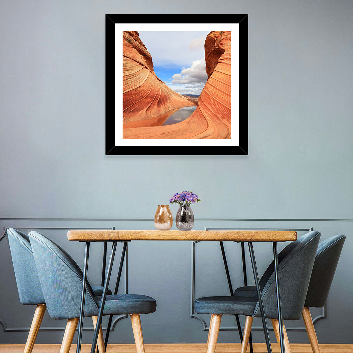 The Wave at Coyote Buttes Wall Art in a room, square