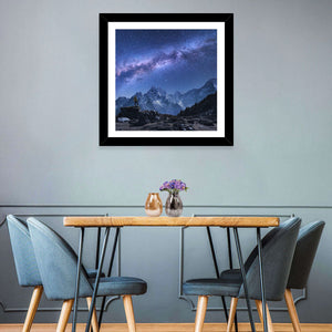 Milkyway and Mountains Wall Art
