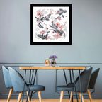 Tropical Hibiscus Pattern Wall Art