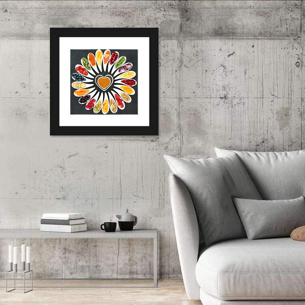 Heart-shaped Superfood Arrangement Wall Art
