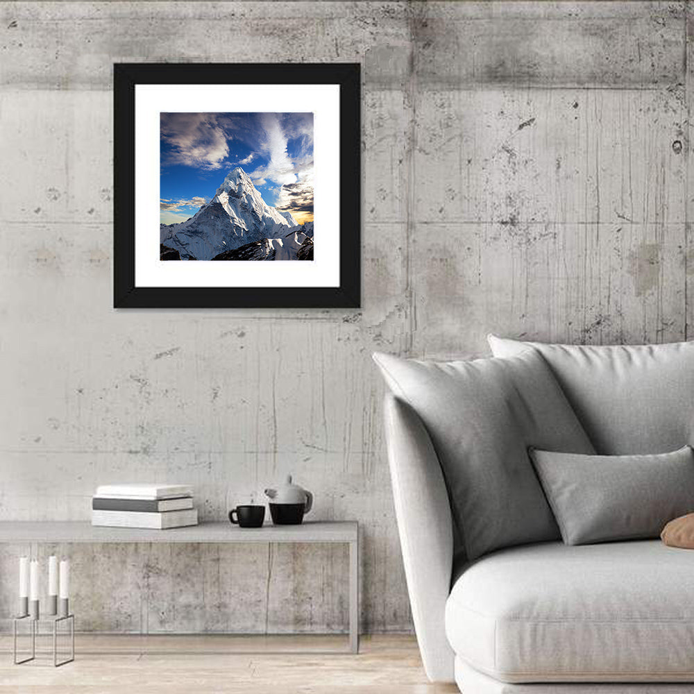 Ama Dablam at Golden Dusk Wall Art