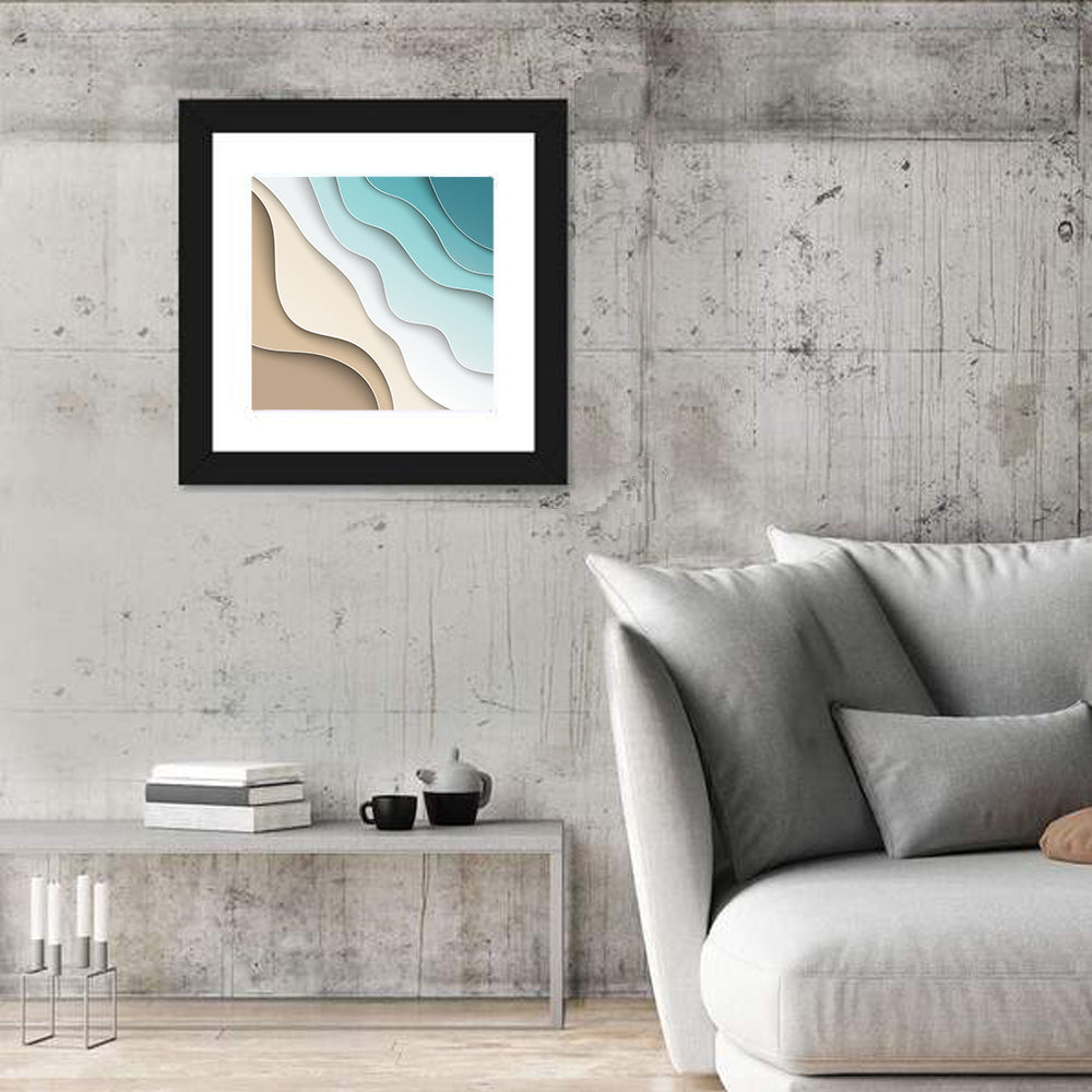 Aerial Beach Layers Wall Art