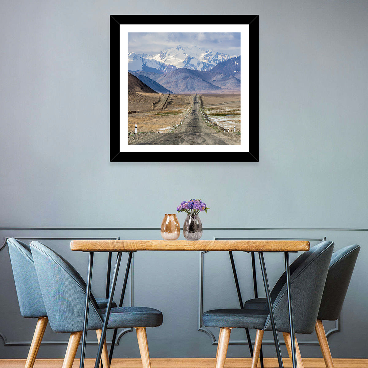 Pamir Mountains Road Wall Art