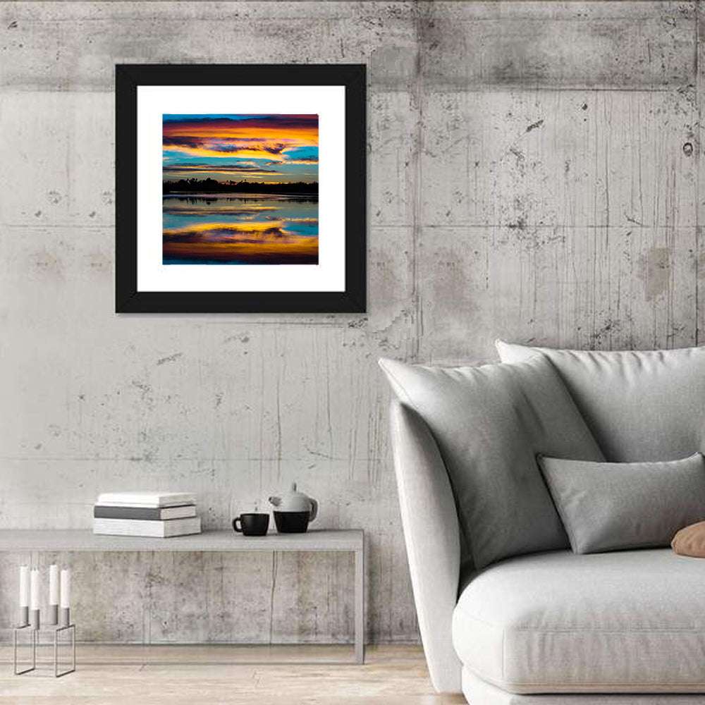 Colorado River Dusk Reflection Wall Art
