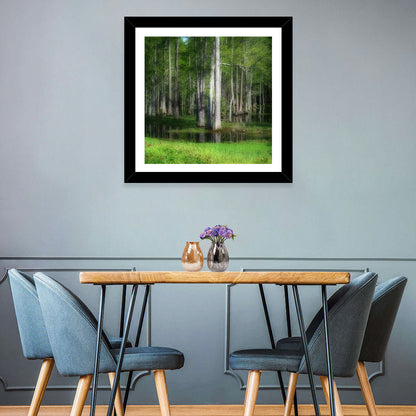 Lush Green Swamp Wall Art