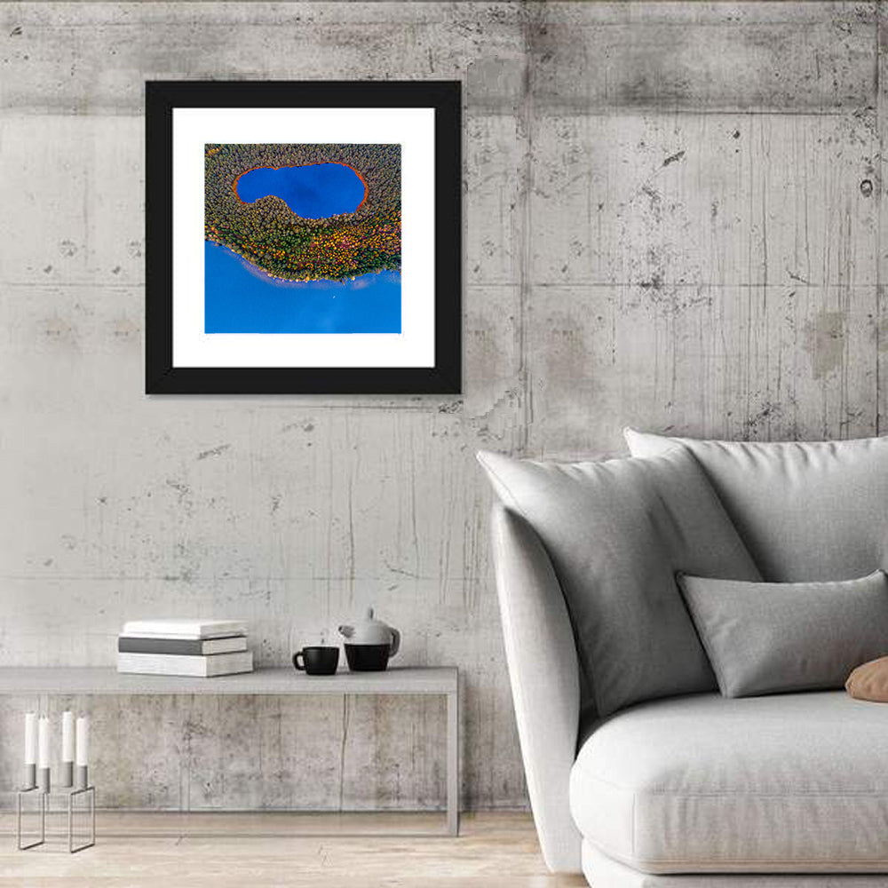 Autumn Forest Lake Wall Art