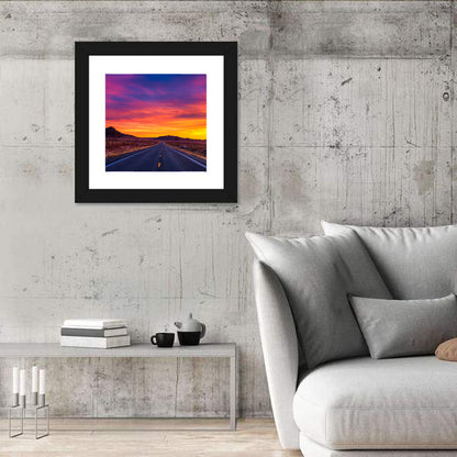 Infinite Road Sunset Wall Art