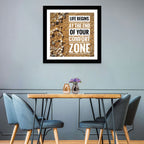 Life Begins at the End Quote Wall Art