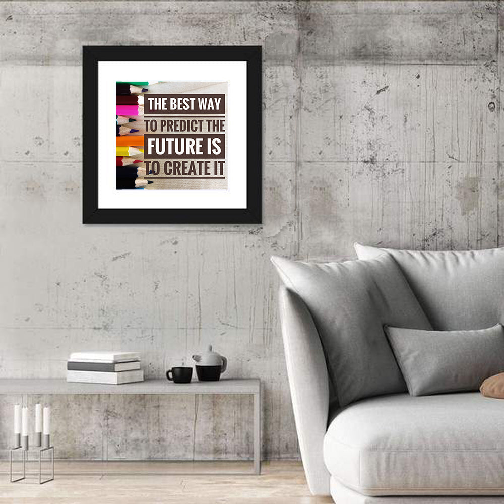 Create the Future Quote Wall Art in a room, square