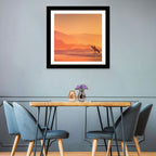 Surfer Silhouette at Golden Sunset Wall Art