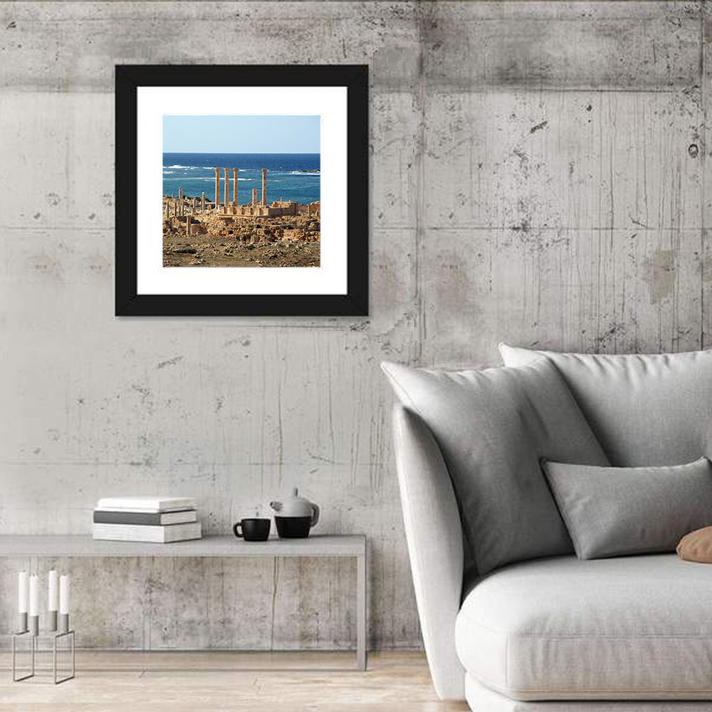 Leptis Magna Coastal Ruins Wall Art