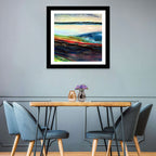 Moody Horizon Stripe Abstract Landscape Wall Art