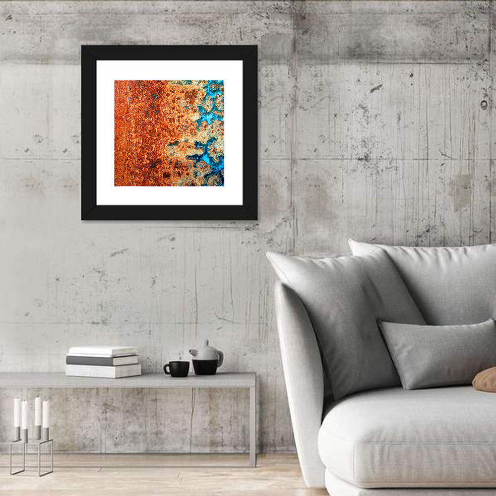 Oxidized Steel Abstract Wall Art