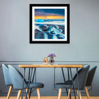 Diamond Beach Ice at Dusk Wall Art