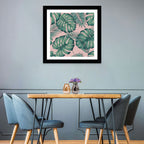 Areca Palm and Monstera Leaves Wall Art