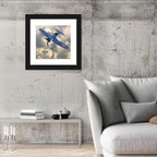 Wwii Fighter Plane Over Clouds Wall Art