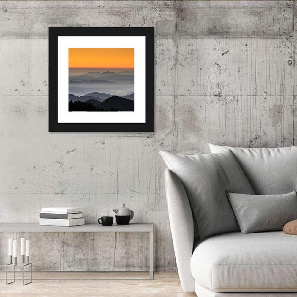 Rarau Mountains Sunrise Wall Art