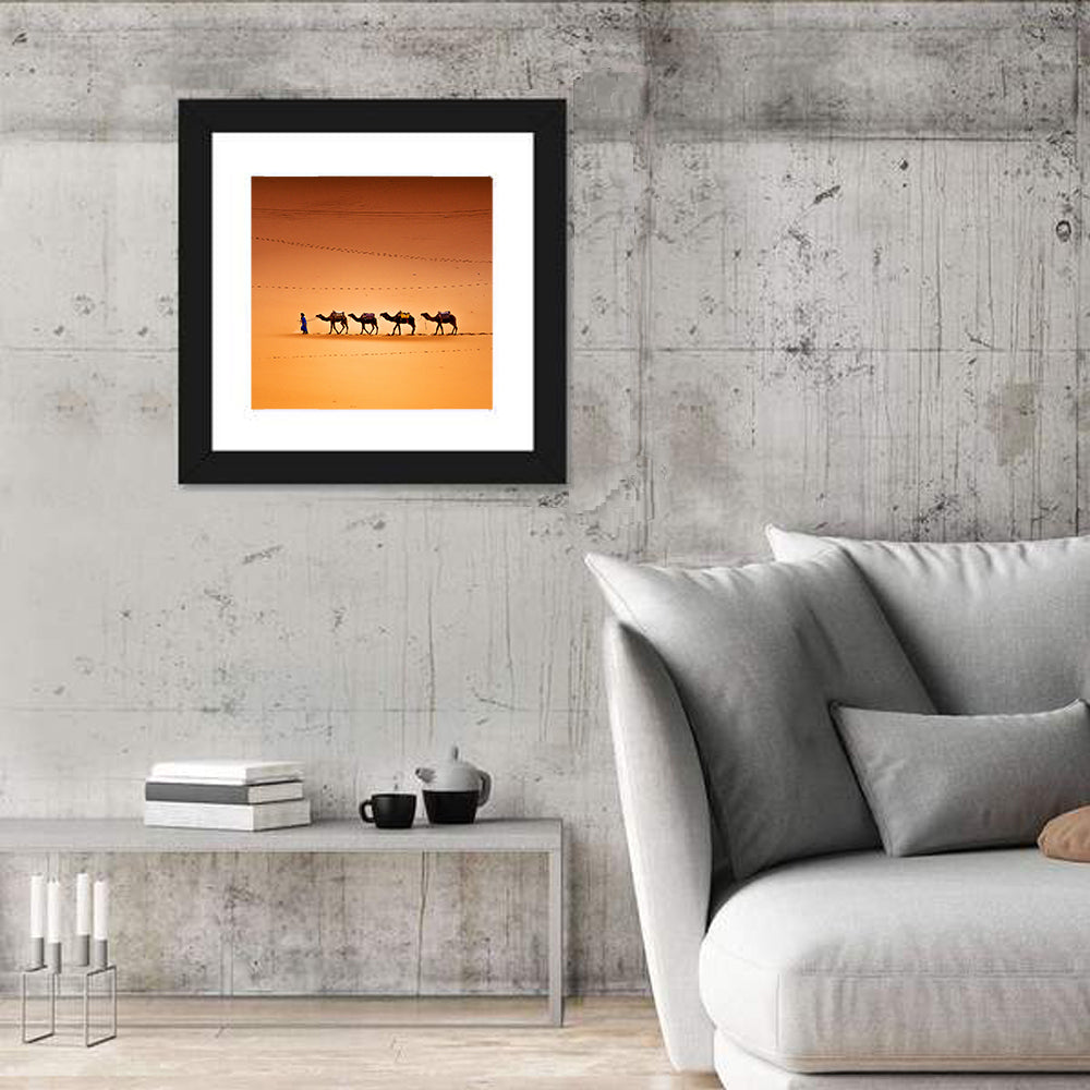 Sahara Camel Caravan Wall Art