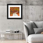 Misty Gravel Path Through Autumn Trees Wall Art