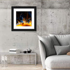 Solar Flare Fractal Flame Wall Art