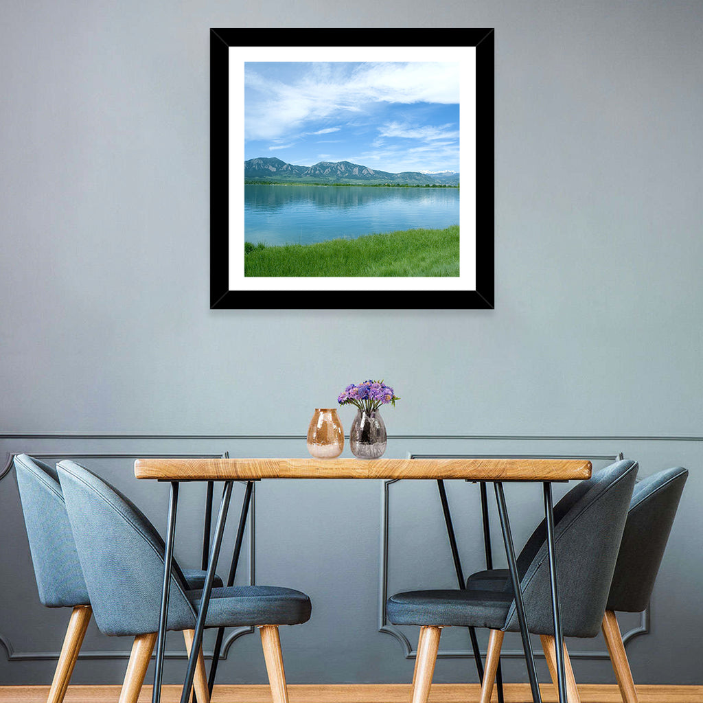 Boulder Reservoir and Flatirons Wall Art