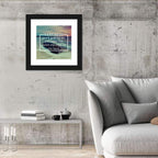 Happiness Quote on Sunset Beach Wall Art