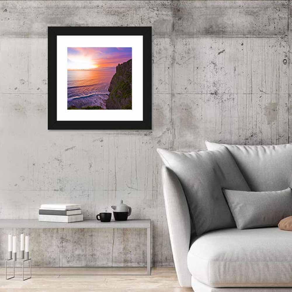 Sunset Over Ocean Wall Art
