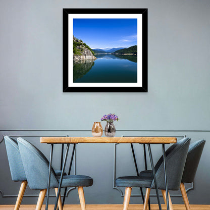 Calm Mountains Lake Wall Art