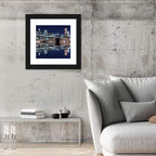 Brooklyn Bridge Symphony at Night Wall Art
