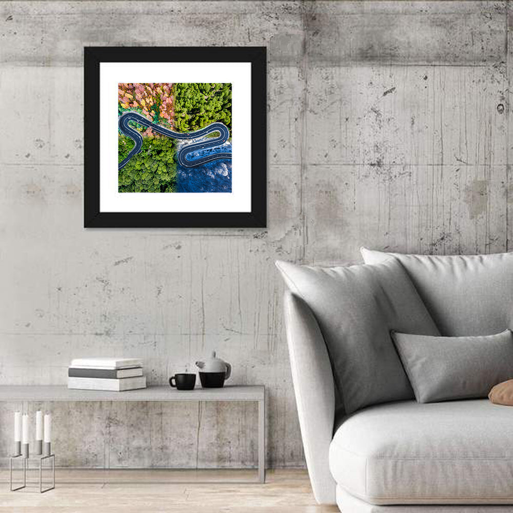 Four Seasons Winding Road Wall Art