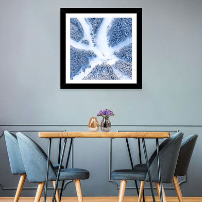 Ski Resort Aerial Wall Art